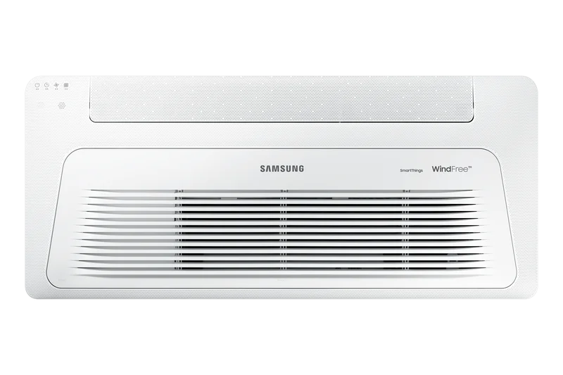 Jednocestná stropní kazeta Samsung WindFree™ Slim v bílé barvě
